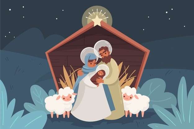 nativity-scene-with-animals-family-outdoors