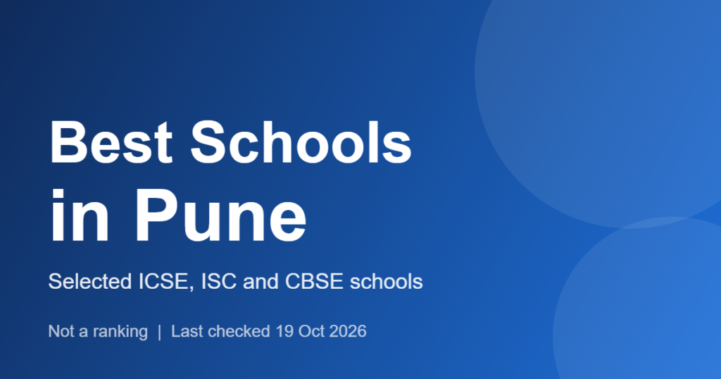 Best Schools in Pune