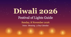 Read more about the article Diwali 2026: Date, 5-Day Calendar, Meaning and How It Is Celebrated