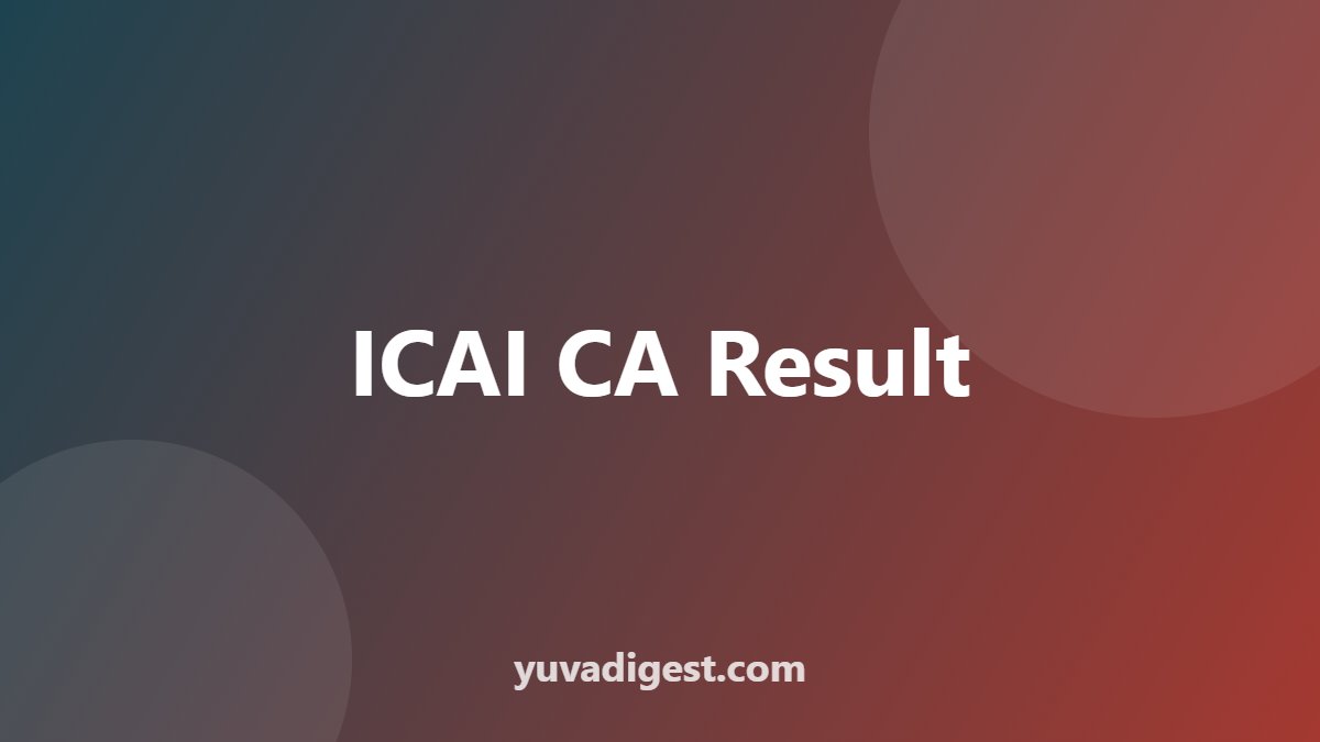 ICAI CA Result