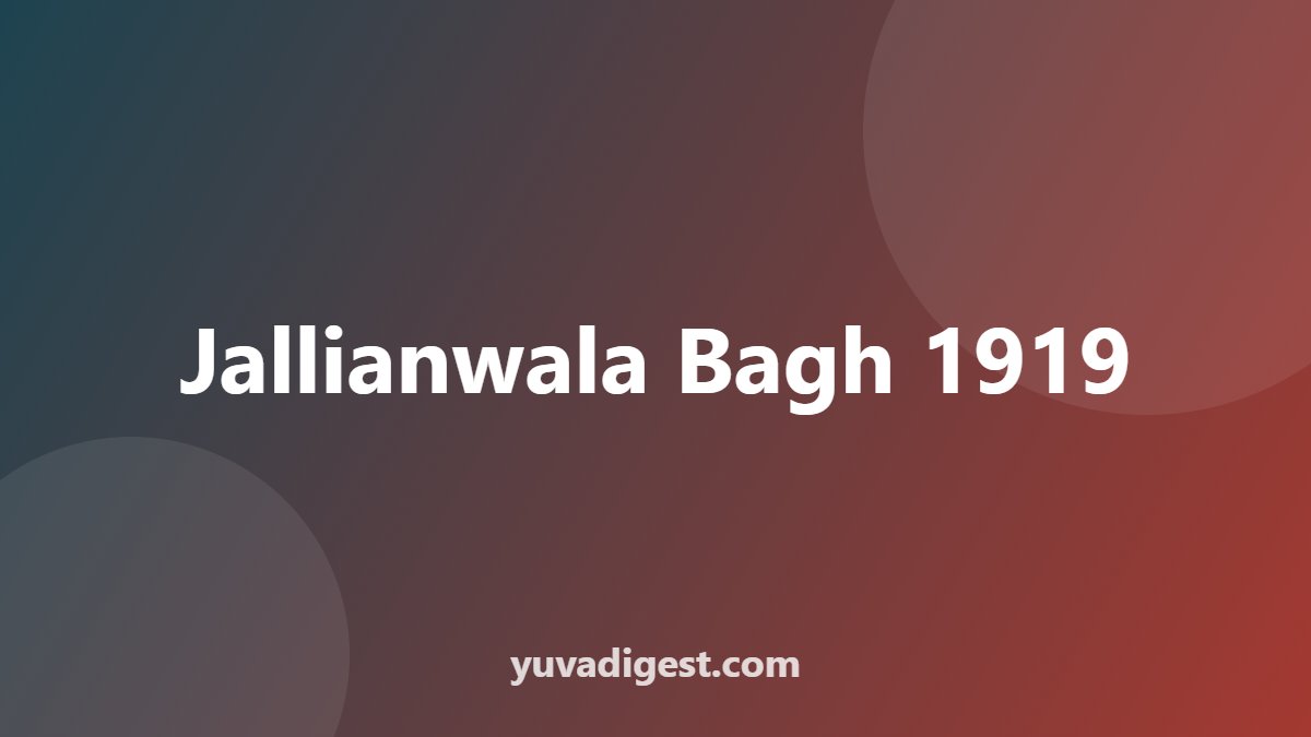 Jallianwala Bagh 1919