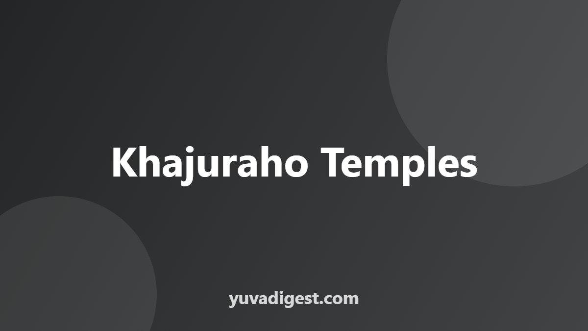 Khajuraho Temples