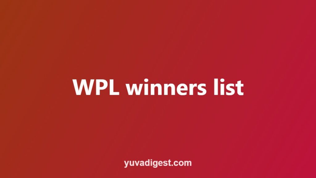 WPL Winners List: All Seasons 2023 to 2026 with Runners-up